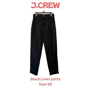 J. Crew Black Linen Women’s Pants